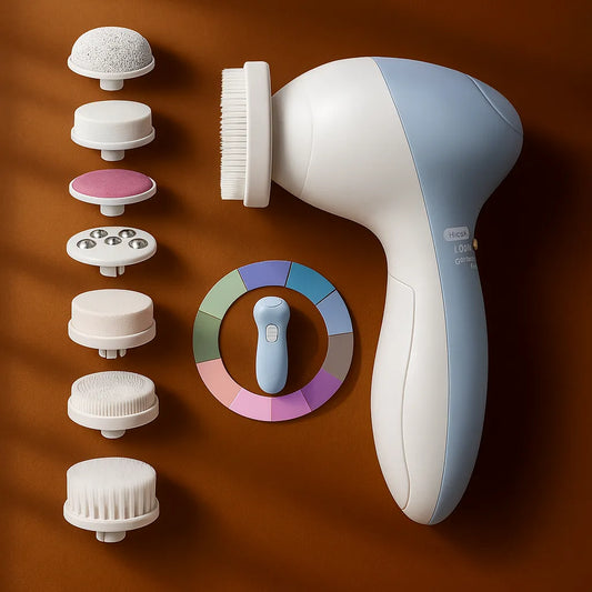 7 in 1 Handheld Electric Exfoliator Spinning Cleanser