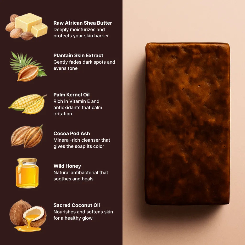 Anti-Dark Spots & Acne African Black Soap